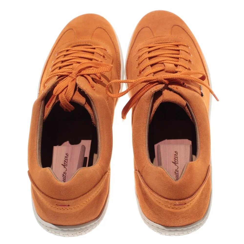 Piloti NWD Shift Lace Up Driving Shoes Size 13 US in Orange Suede
